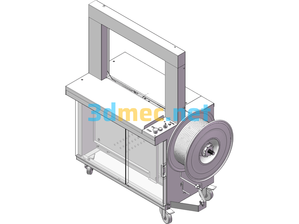 Automatic Strapping Baler - 3D Model SolidWorks Free Download