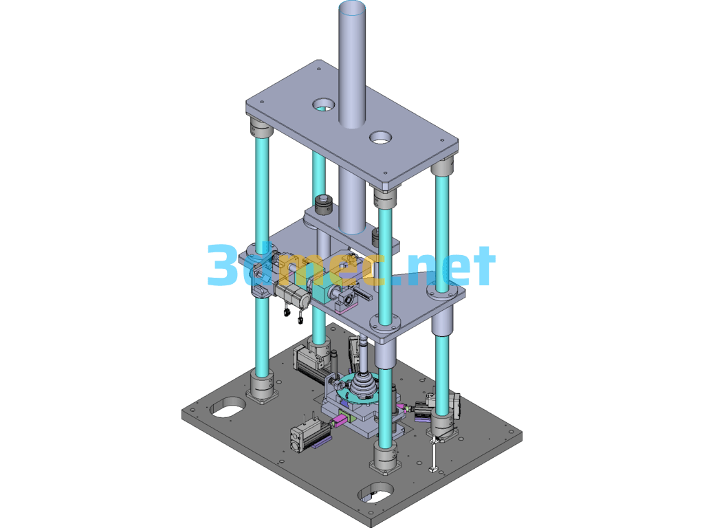 Automobile Steering Fixed Joint Press-In Assembly Device (PPT Detailed Explanation) - 3D Model SolidWorks Free Download