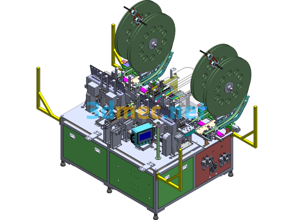 Electronic Products IM Cutting Machine - 3D Model SolidWorks Free Download