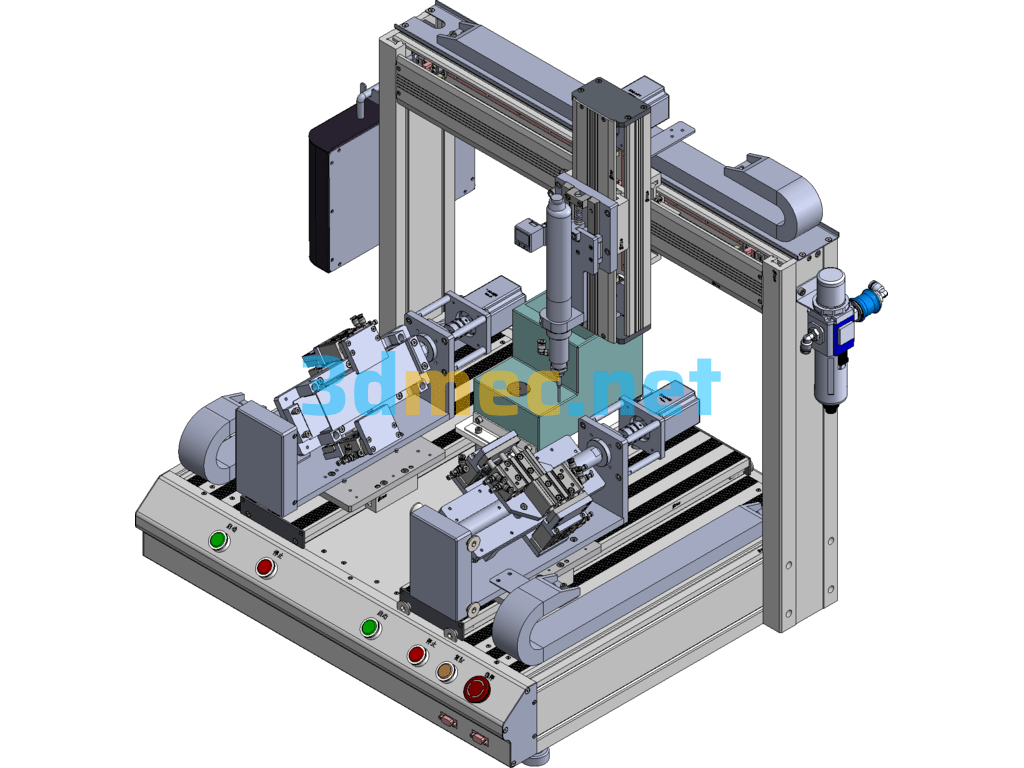 Automatic Screw Locking Machine (Flashlight Screw Locking Machine, Torque Adjustable) - 3D Model SolidWorks Free Download