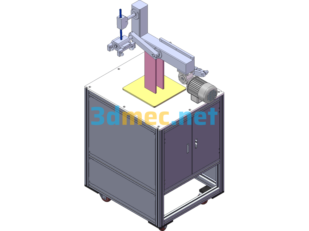 Suction Cup Pick-And-Place Mechanism - 3D Model SolidWorks Free Download