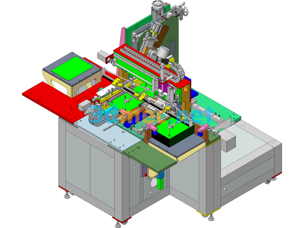 PCB Chamfering Machine (Already Produced) - 3D Model SolidWorks Free Download