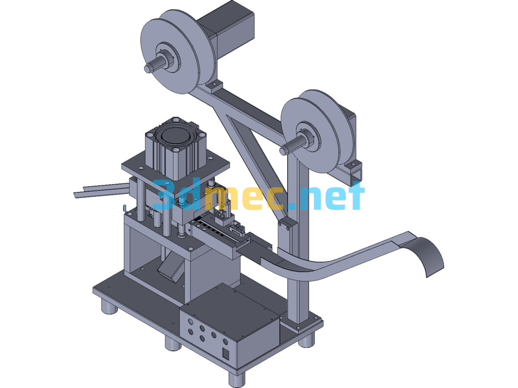 RJ45 Bending Die Type Bending Machine - 3D Model ProE Free Download