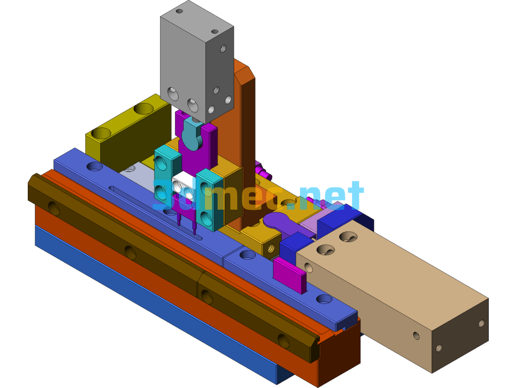 BA026 Terminal Bending And Cutting Machine - 3D Model SolidWorks Free Download