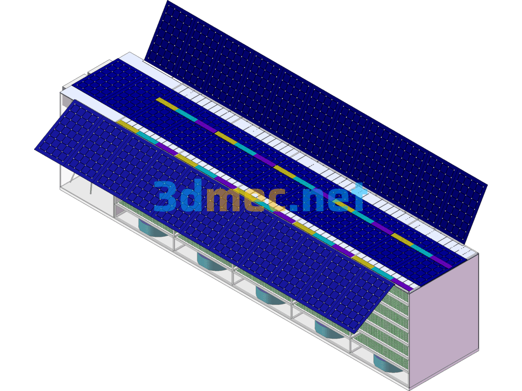 Automated Container Vegetable Planting Device - 3D Model SolidWorks Free Download