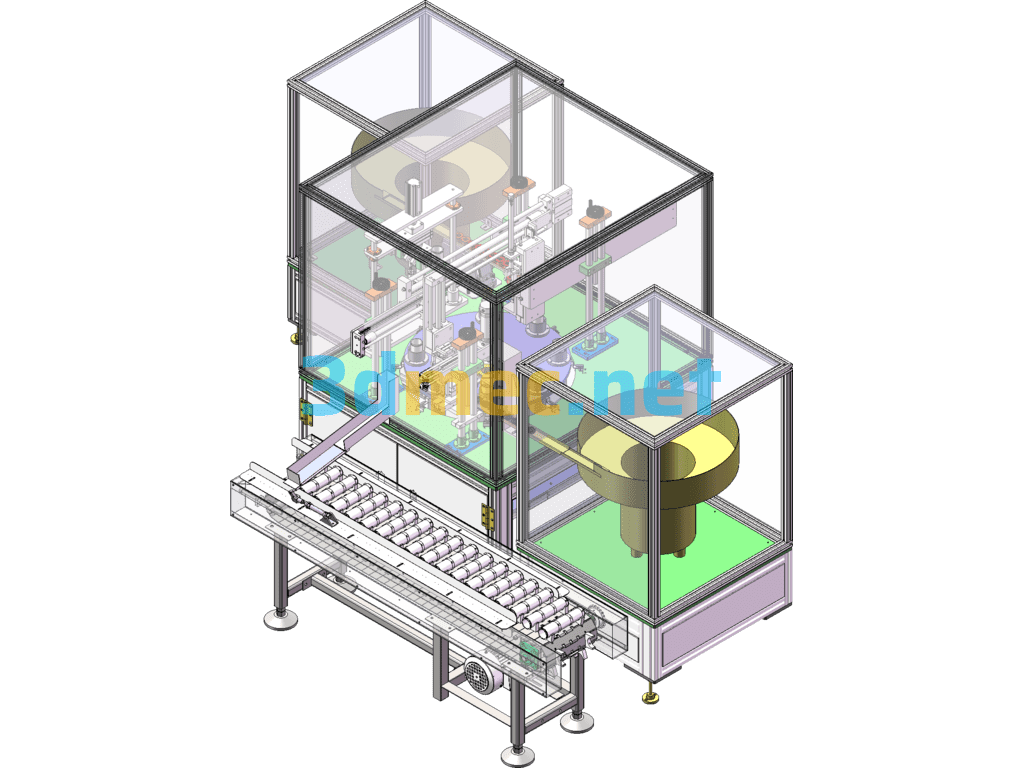 Special Machine For Assembling Filter Core Of Water Dispenser - 3D Model SolidWorks Free Download