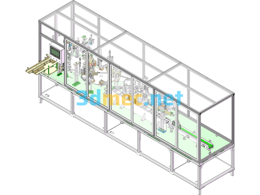 LED Bulb Fully Automatic Assembly Equipment - 3D Model SolidWorks Free Download