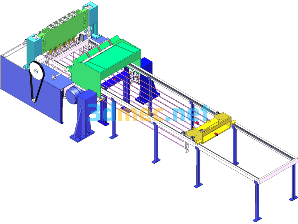 Automatic Welding Machine For Special-Shaped Steel Cage (In Mass Production) - 3D Model SolidWorks Free Download