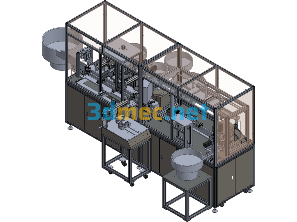 One-Button Start Assembly Equipment (Already Produced, Automobile One-Button Start Assembly Assembly Machine) - 3D Model Exported Free Download