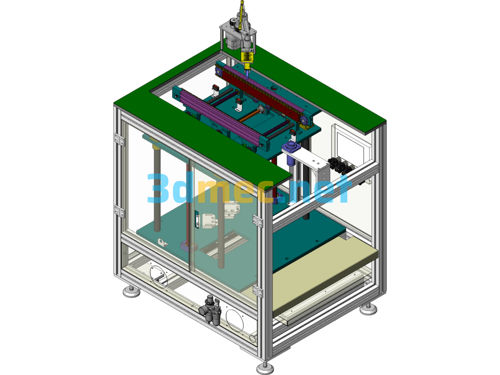 Carrier Return Lift - 3D Model SolidWorks Free Download