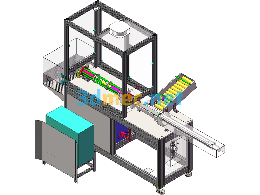 Automatic Annealing Equipment For Stainless Steel Pipe Ends - 3D Model SolidWorks Free Download