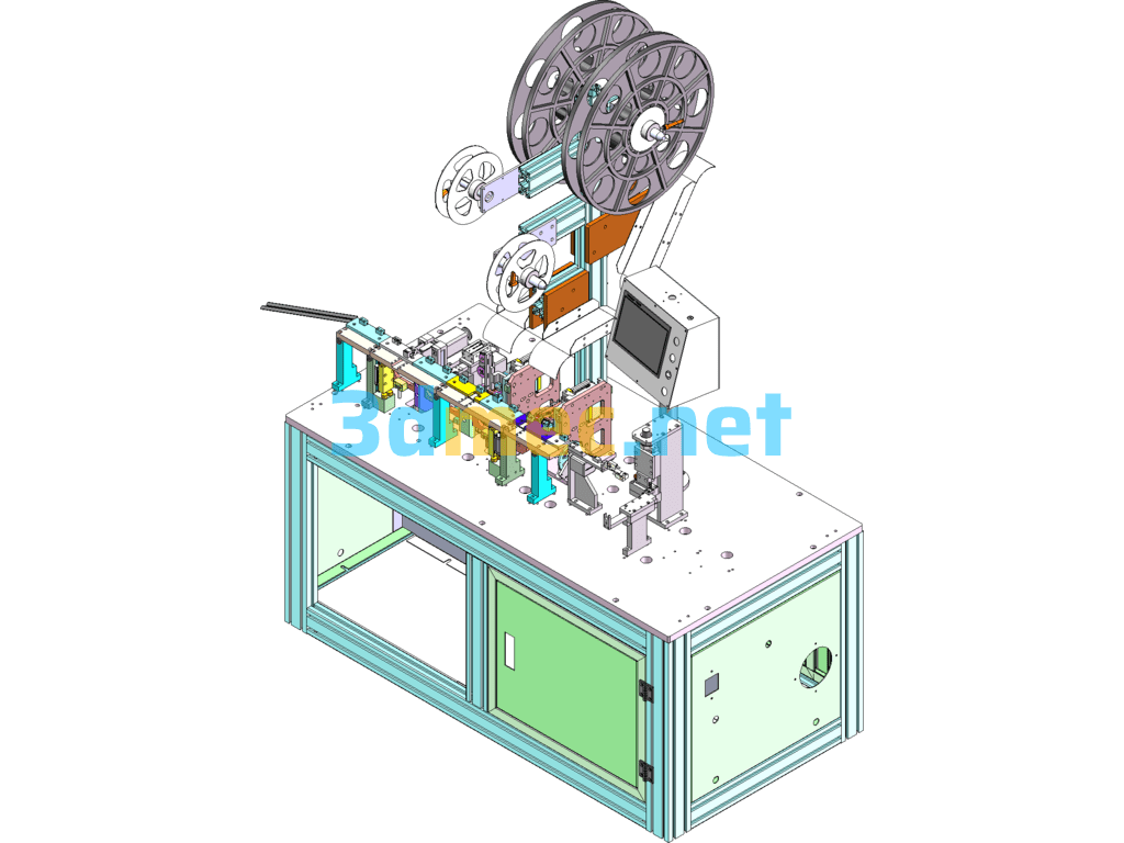 Mobile Phone BTB Connector Automatic Pin Insertion Equipment - 3D Model SolidWorks Free Download