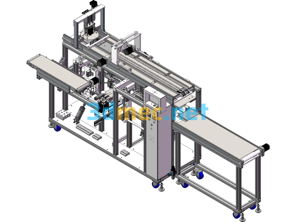 Detailed Design Of Horizontal Reciprocating Mask Machine (Mask Packaging Machine) - 3D Model SolidWorks Free Download