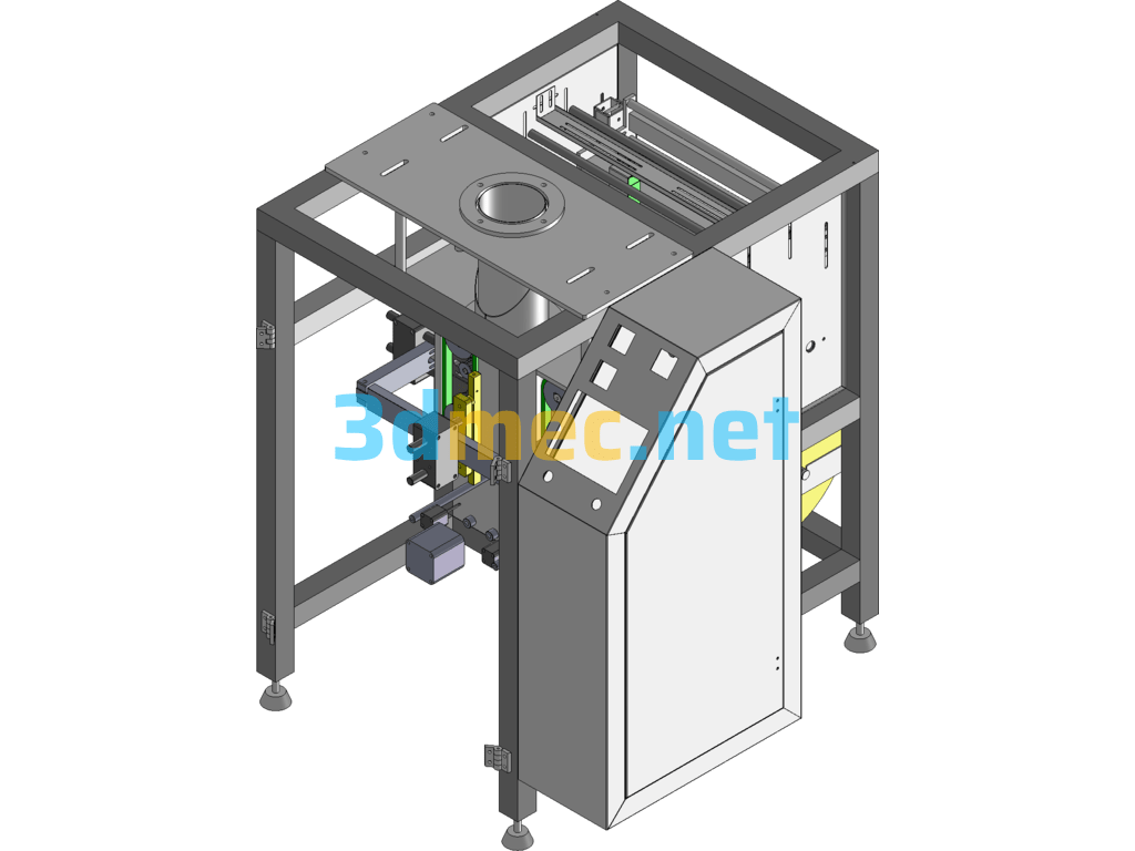 Synchronous Belt Film Packaging Machine (New Type Of Packaging Machine) - 3D Model SolidWorks Free Download