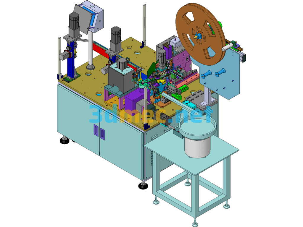 Classic Plug-In Machine For The Electronics Industry - 3D Model SolidWorks Free Download