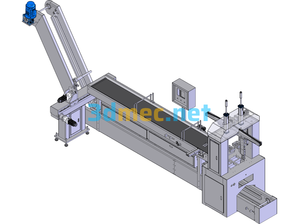 Automatic Ultrasonic Material Breaking Machine For Die-Casting Hardware (Actual Production) - 3D Model SolidWorks Free Download