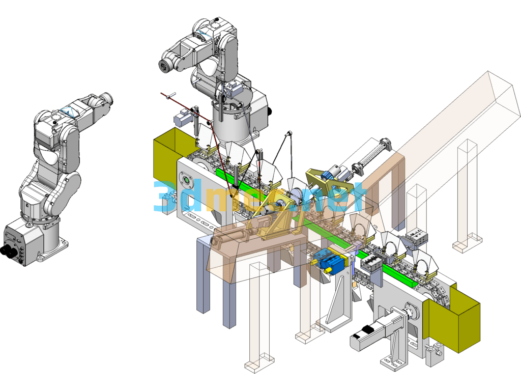 Automatic 3M Mask Production Line - 3D Model SolidWorks Free Download