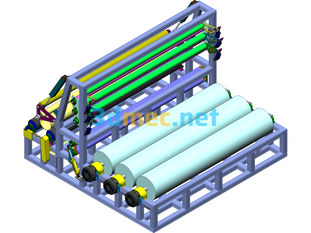 3m Winding Machine - 3D Model SolidWorks Free Download