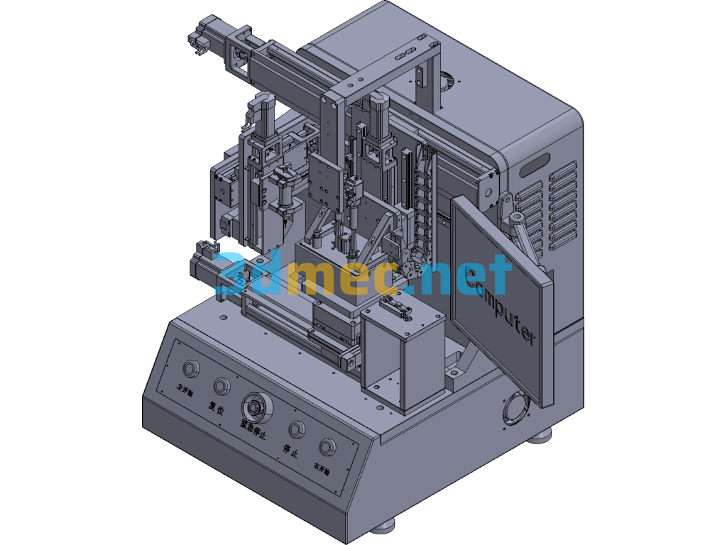 Semi-Automatic Mobile Phone Gel Plate Laminating Machine - 3D Model Exported Free Download