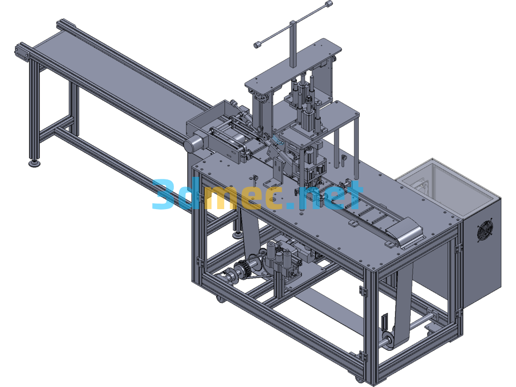 Disposable Medical Mask Machine With Earphones (Including 3D Drawing, CAD Drawing, BOM Table) - 3D Model SolidWorks Free Download