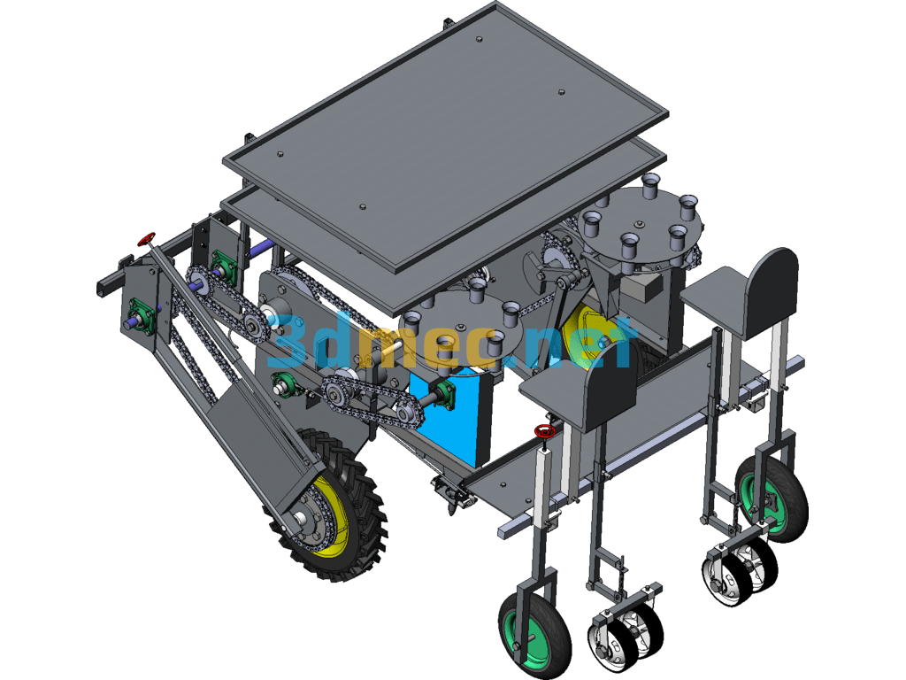 Crop Transplanter (Duckbill Transplanter Is Already In Mass Production) - 3D Model SolidWorks Free Download