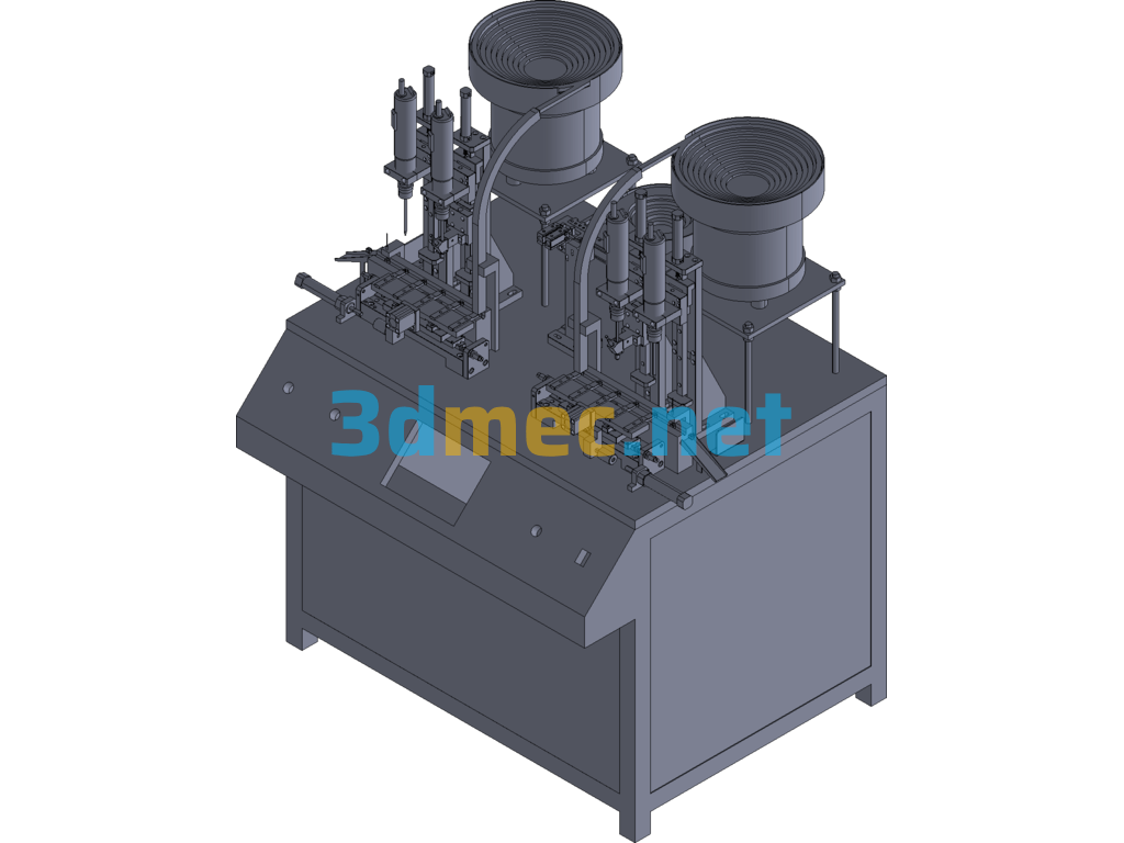 Socket Nut Screw Machine - 3D Model Exported Free Download