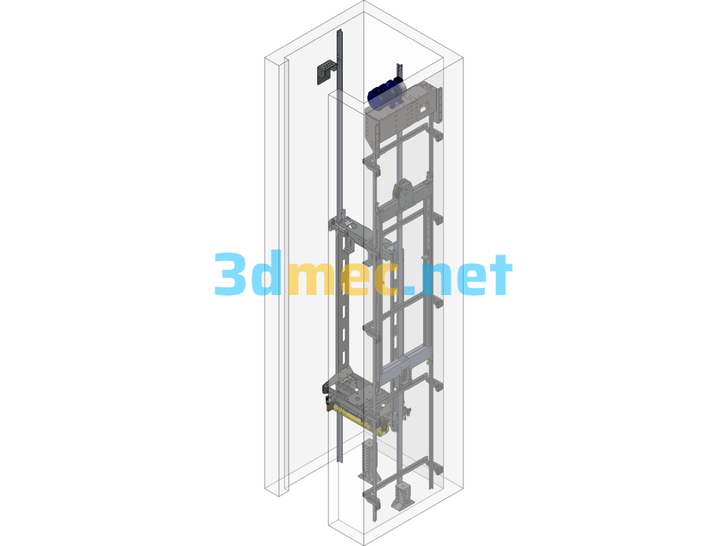 Elevator Internal Structure - 3D Model Exported Free Download