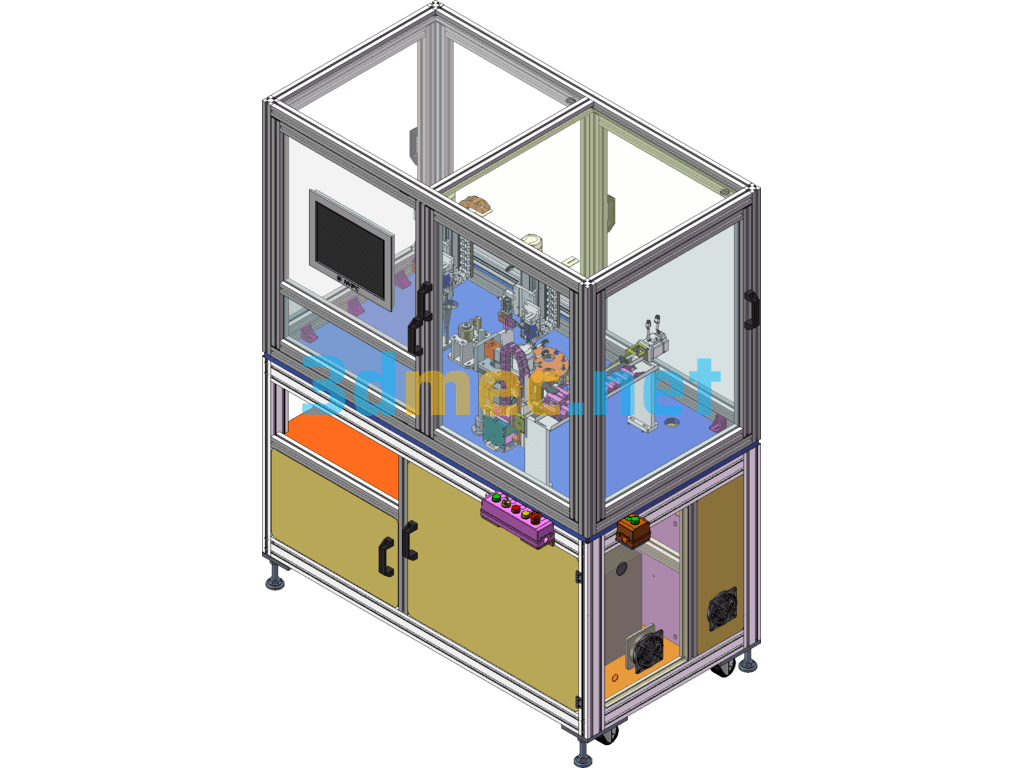 Multi-Specification Pin Force Measuring Equipment - 3D Model SolidWorks Free Download