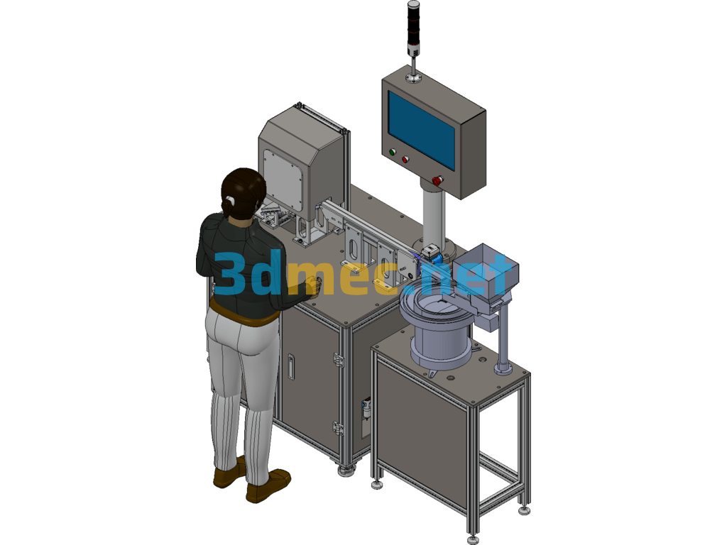 Pin Diameter Testing Equipment - 3D Model Exported Free Download