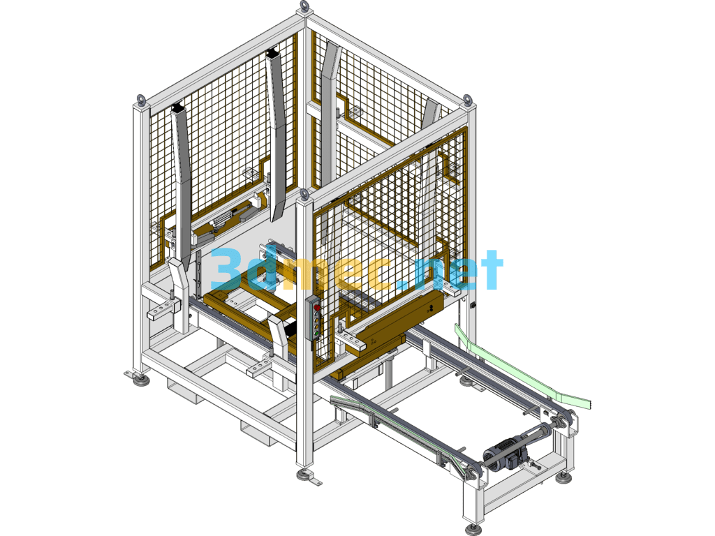 Automatic Pallet Removal Machine Pallet Warehouse - 3D Model SolidWorks Free Download