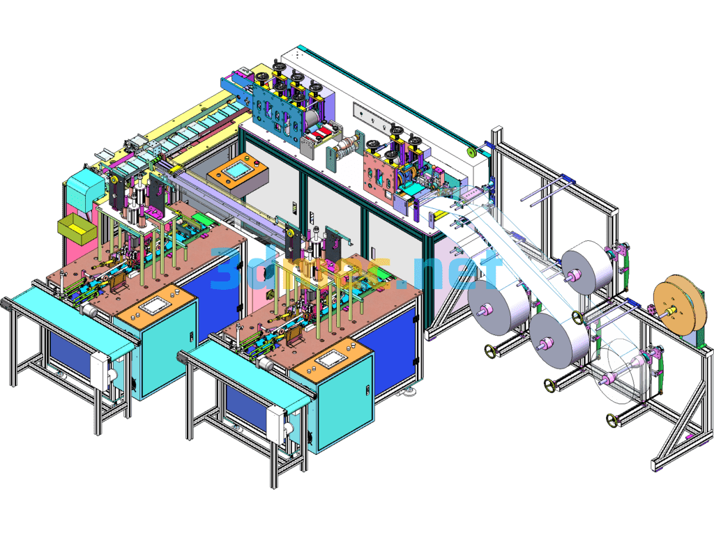 A Complete Set Of The Latest Third Generation Mask Machine Drawings (3D/CAD Drawings/BOM/Electrical/Program) - 3D Model SolidWorks Free Download