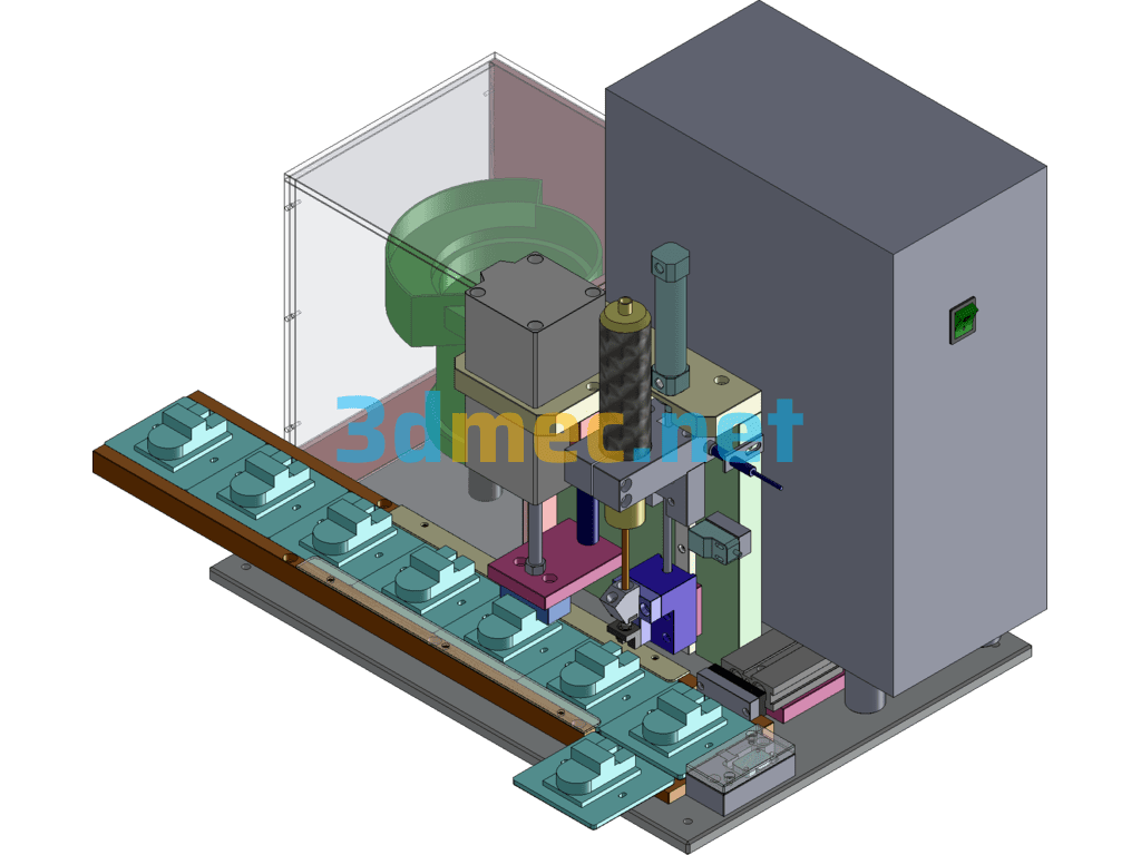 Type 86 Panel Socket Screwing Machine - 3D Model SolidWorks Free Download