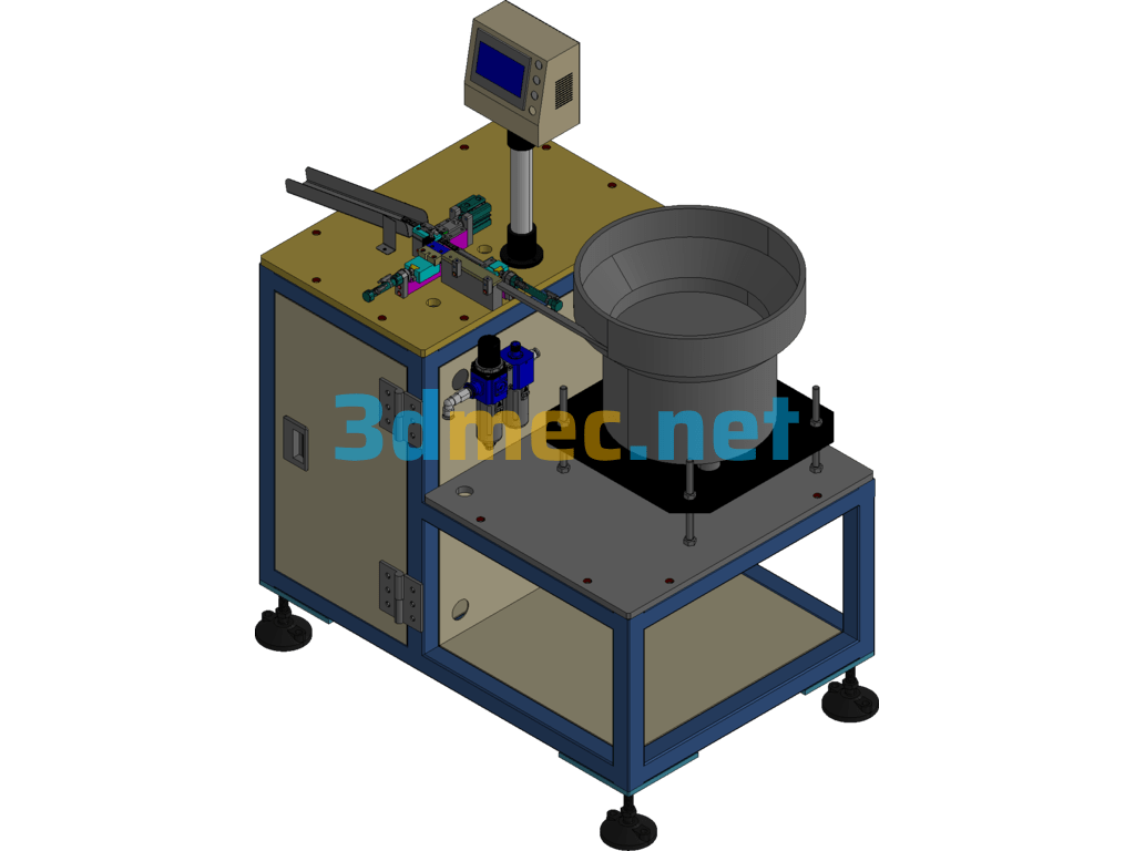 SATA 29PIN Fully Automatic PIN Bending Machine - 3D Model Exported Free Download