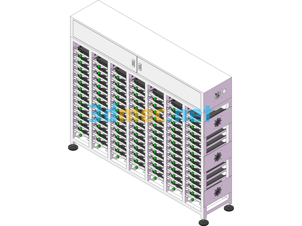 Laptop Download Rack - 3D Model SolidWorks Free Download