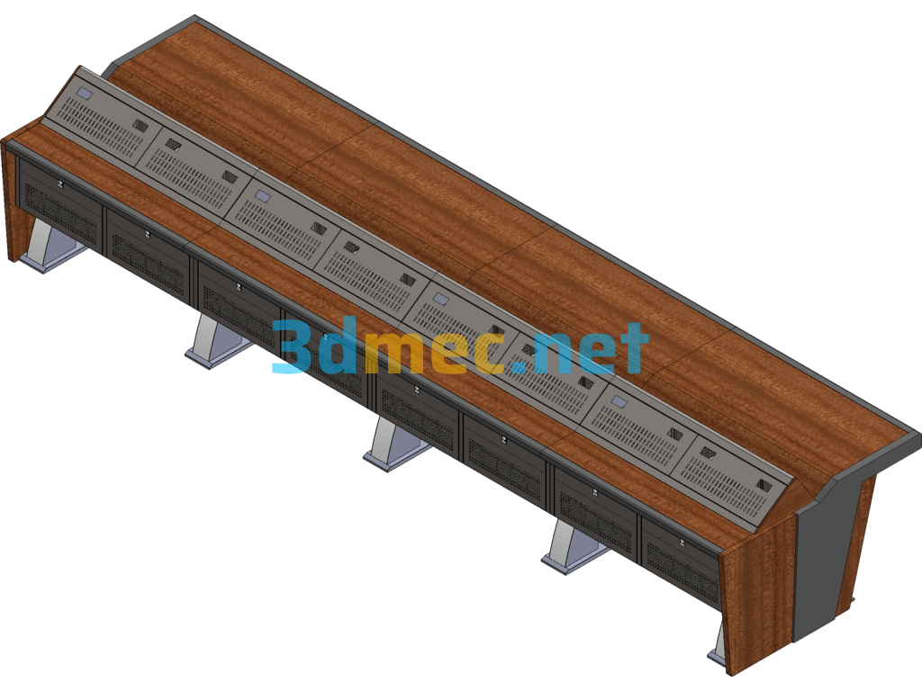 Luxurious Operation Desk Contains Ground Terminal/Sheet Metal Technology - 3D Model SolidWorks Free Download