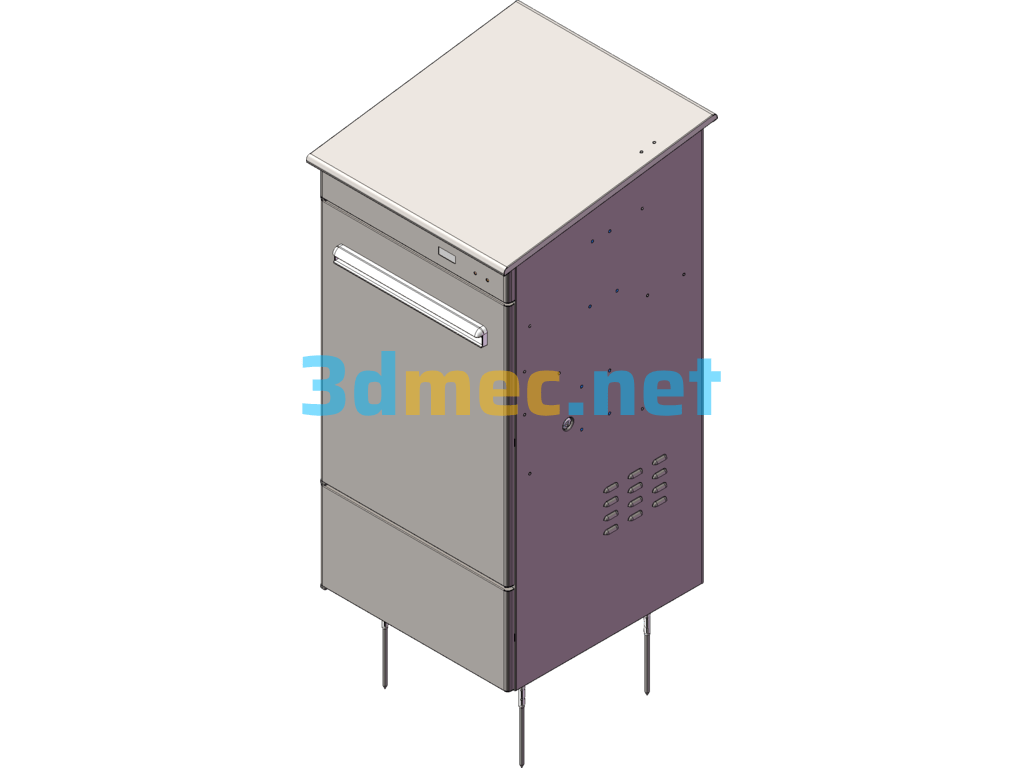 Home Smart Express Box (Top Delivery Type) - 3D Model SolidWorks Free Download