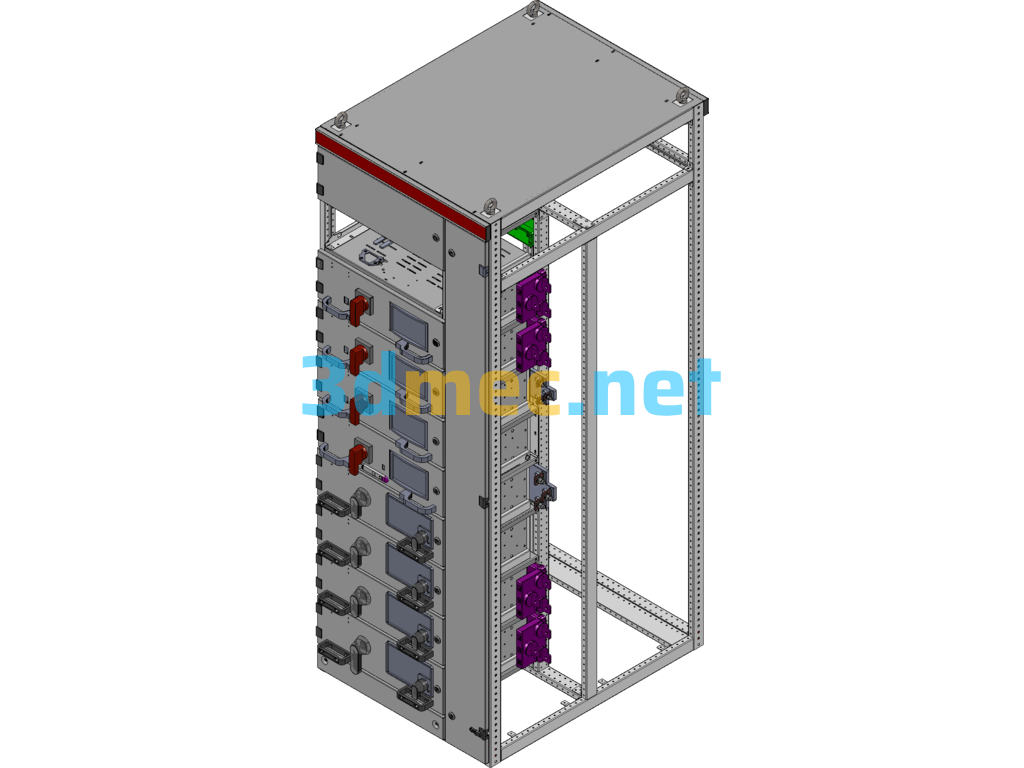 MNS Improved Drawer Type Switch Cabinet - 3D Model SolidWorks Free Download