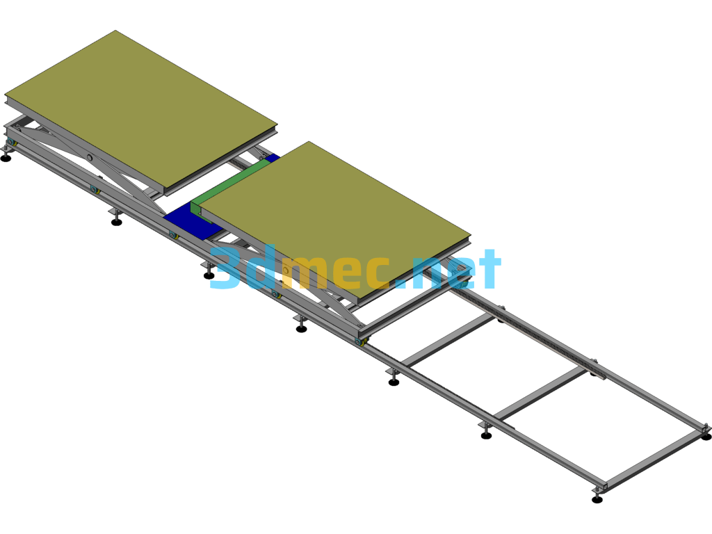 Automatic Up And Down Wood Board Machine - 3D Model SolidWorks Free Download