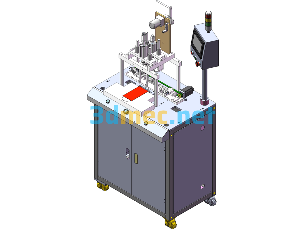 Semi-Automatic Welding Machine For Mask And Ear Straps - 3D Model SolidWorks Free Download