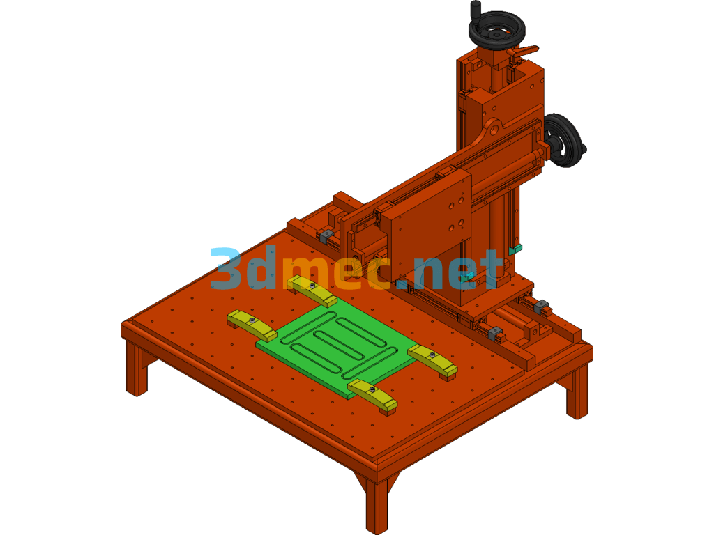 Three-Coordinate Module Three-Coordinate Positioning Equipment - 3D Model SolidWorks Free Download