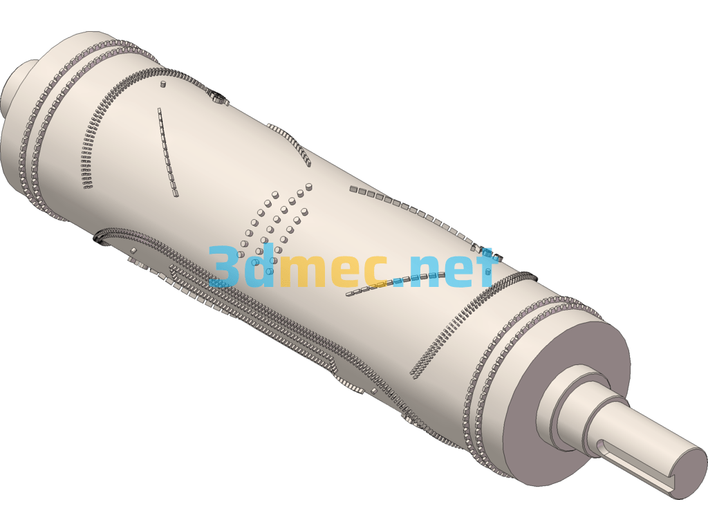 3 N95 Mask Machine Gear Molds N95 Hob Forming Cutter Shaft 3D Drawings STP Format - 3D Model SolidWorks Free Download