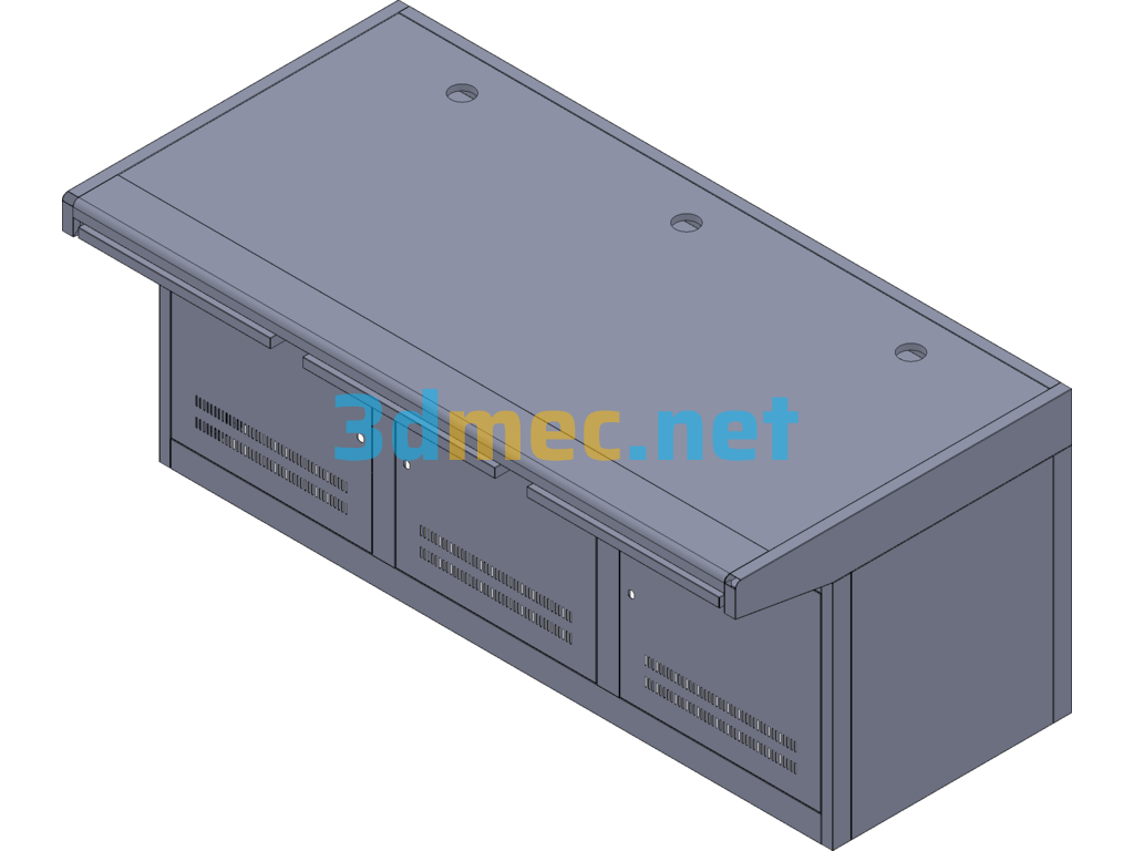 Three-Person Operating Table - 3D Model SolidWorks Free Download