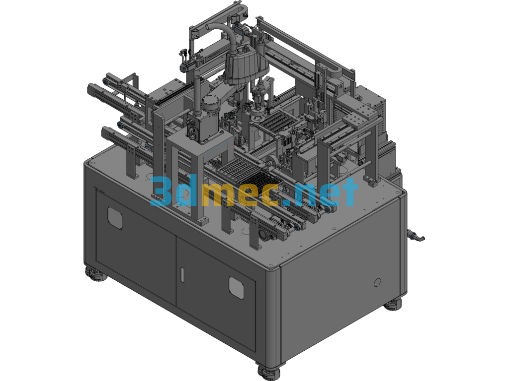 Fast Material Tray Machine Model - 3D Model Exported Free Download