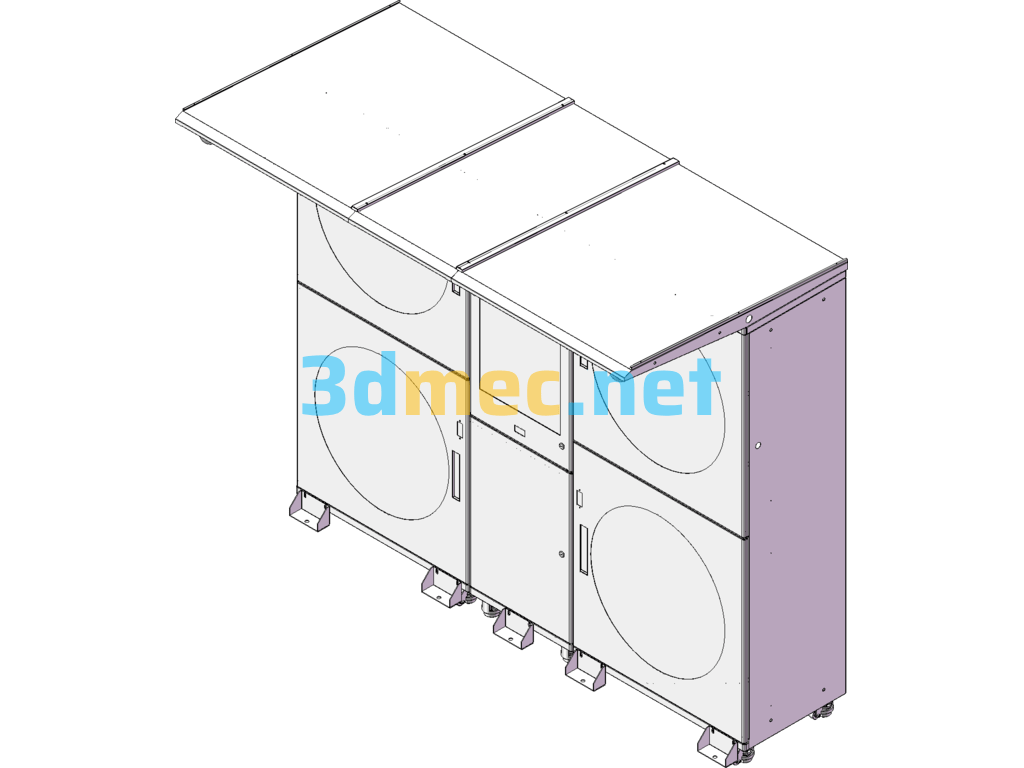 Intelligent Fire Equipment Cabinet - 3D Model SolidWorks Free Download