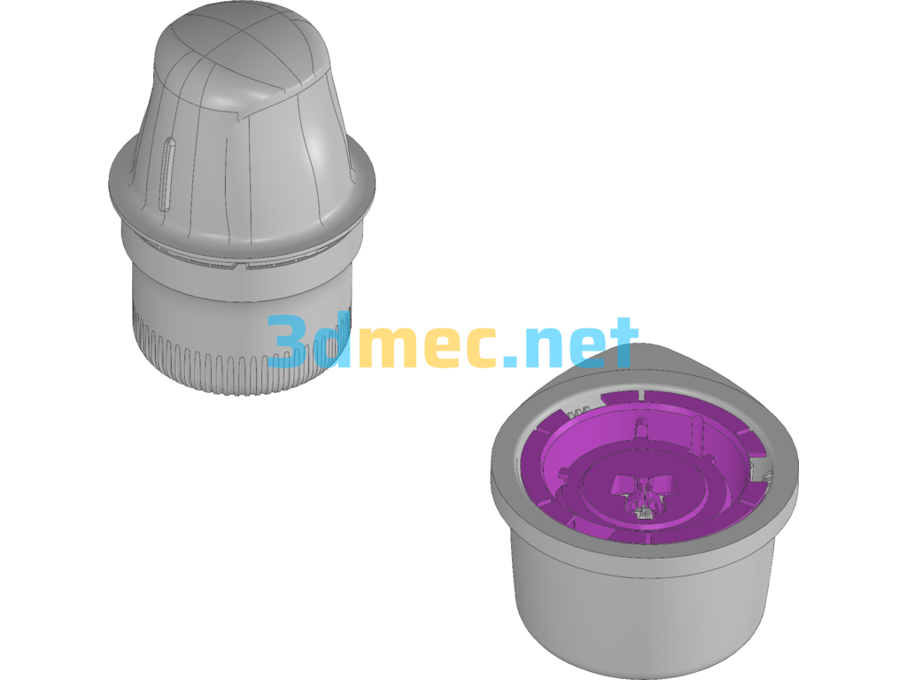 Continuous Blood Glucose Meter C (Including Internal Structure) - 3D Model Exported Free Download