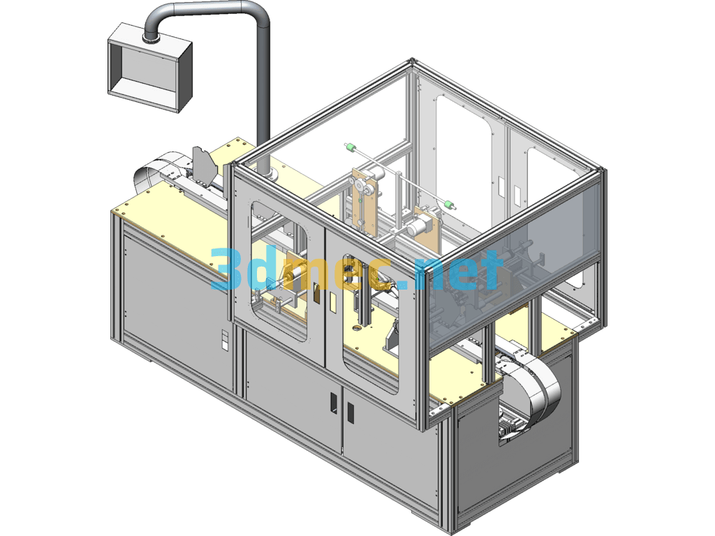 N95 Folding Mask Ear Strap Welding Machine 3D + Engineering Drawing + Bom Full Set Of N95 Ear Strap Welding Machine - 3D Model SolidWorks Free Download