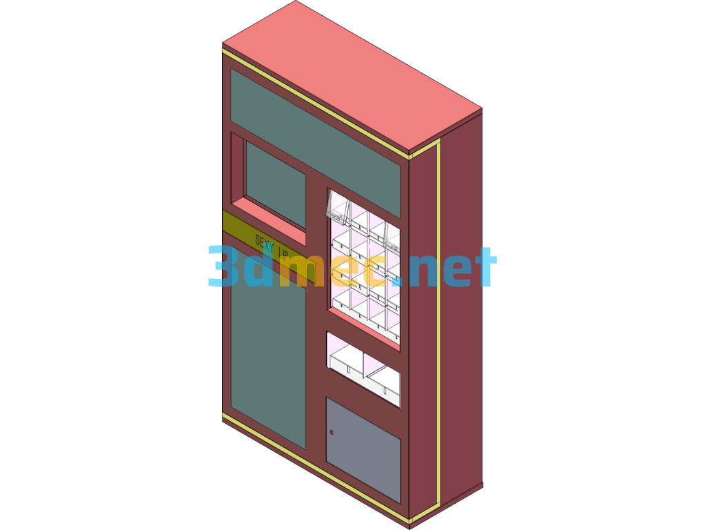 Lipstick Vending Machine - 3D Model SolidWorks Free Download