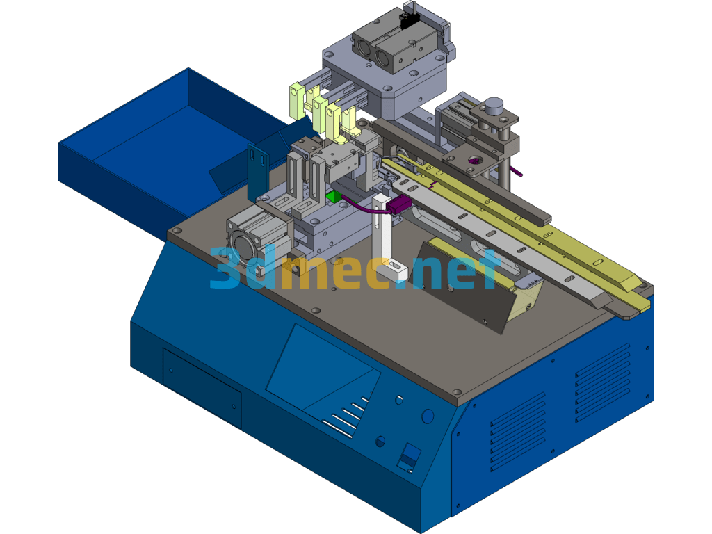 Pneumatic Bulk Capacitor Forming Machine - 3D Model SolidWorks Free Download