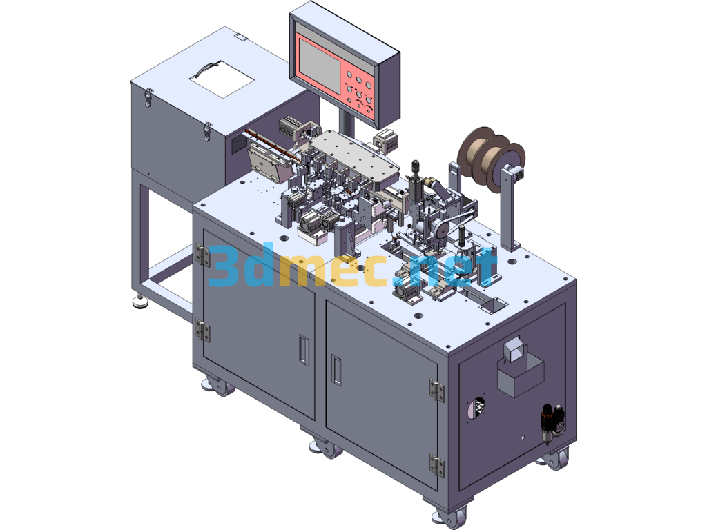 Polyester Capacitor Automatic Casing Forming Machine - 3D Model SolidWorks Free Download