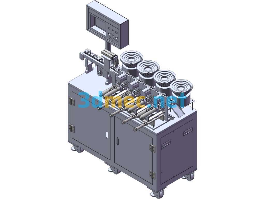 Online Screw Machine - 3D Model SolidWorks Free Download